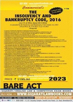 The Insolvency and Bankruptcy Code, 2016 - Latest 2023 Edition Commercial