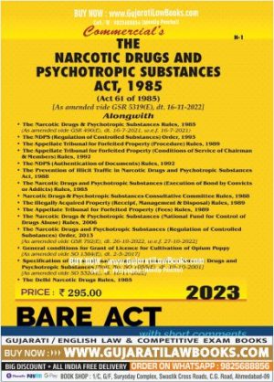 Narcotic Drugs and Psychotropic Substances Act, 1985 - Latest 2023 Edition Commercial