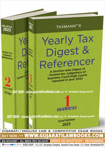 Taxmann's Yearly Tax Digest & Referencer (Set of 2 Vols.) – Incorporating Section-wise Income-tax Case Law Digest (from Supreme Court, HCs, ITAT), Circulars & Notifications and Words & Phrases Hardcover – 17 January 2023