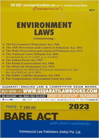 Environment Laws - Bare Act - Latest 2023 Edition Commercial