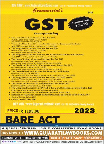 GST BARE ACT - Updated 1-2-2023 - Commercial