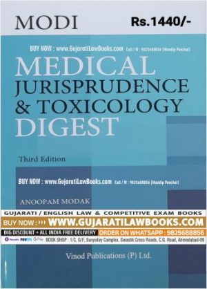 Modi Medical Jurisprudence and Toxicology Digest - Latest 2023 Edition Vinod