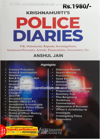 Krishnamurti's - POLICE DIARIES - Latest 2023 Edition Whitesmann
