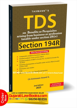 Taxmann's TDS on Benefits or Perquisites under Section 194R – Unique compliance-oriented & legal approach featuring illustrative case studies, FAQs, ready reckoners, etc. Paperback – 6 April 2023 by CA Srinivasan Anand G. (Author)