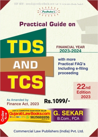 Commercial Padhuka Practical Guide on TDS and TCS By G. Sekhar 22nd Edition April 2023