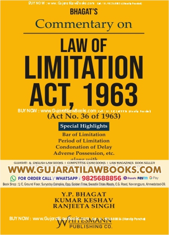 BHAGAT'S Commentary On Law of Limitation Act, 1963-- Latest 2023 EDITION Whitesmann