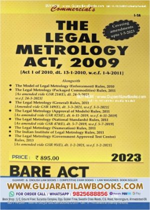 Legal Metrology Act, 2009 Updated up to 1-5-2023 BARE ACT Commercial