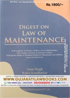 Digest on LAW OF MAINTENANCE - Latest 2023 Edition Vinod Publication