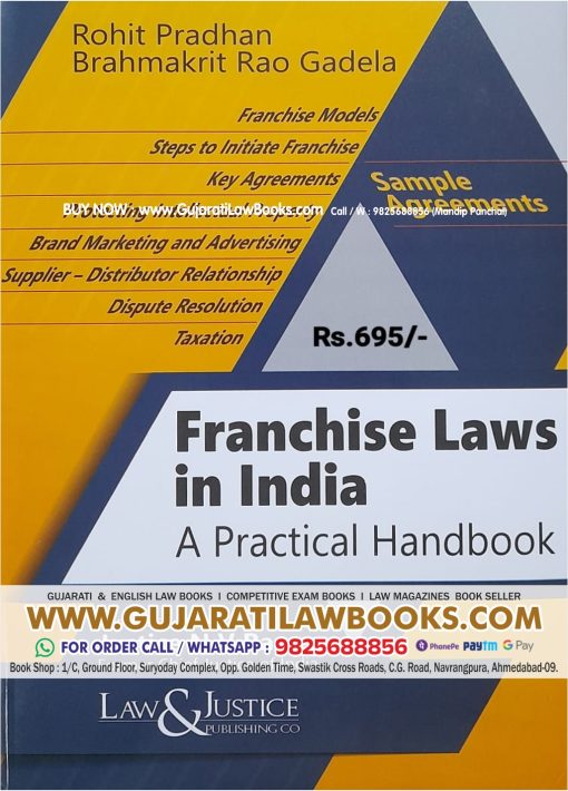 Franchise Laws in India - A Practical Handbook Hardcover – 1 June 2023 by Rohit Pradhan & Brahmakrit Rao Gadela (Author)