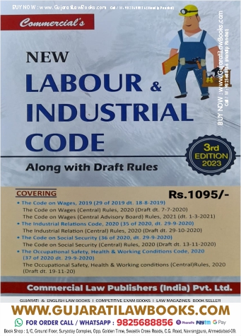 New Labour & Industrial Code Along with Draft Rules - Latest 3rd Edition 2023 Commercial