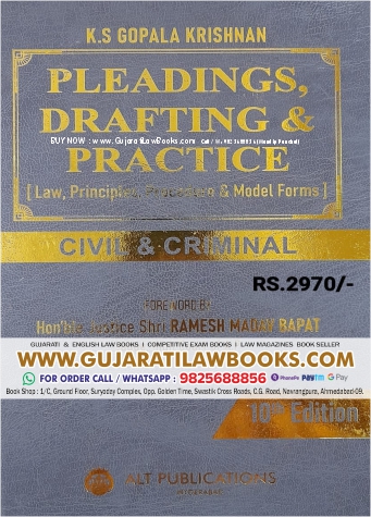 K S Gopala Krishnan - PLEADINGS, DRAFTING & PRACTICE (Civil & Criminal) Latest 2023 Edition ALT Publication