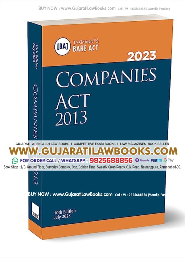 Taxmann's Companies Act 2013 | POCKET Edition – Most authentic & comprehensive book covering amended, updated & annotated text of Companies Act 2013 in a handy format Paperback – 13 July 2023