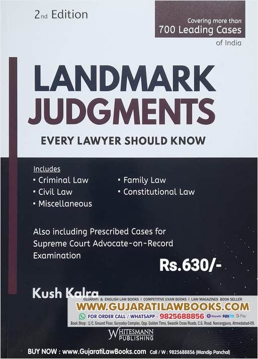 Landmark Judgements by Kush Kalra - Latest June 2023 Edition Whitesmann