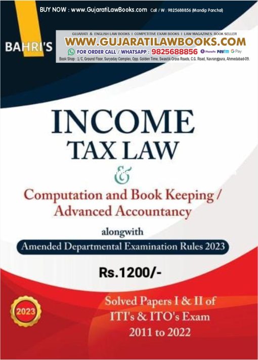 Bahri's INCOME TAX LAW & Computation and Book Keeping/Advanced Accountancy 2023