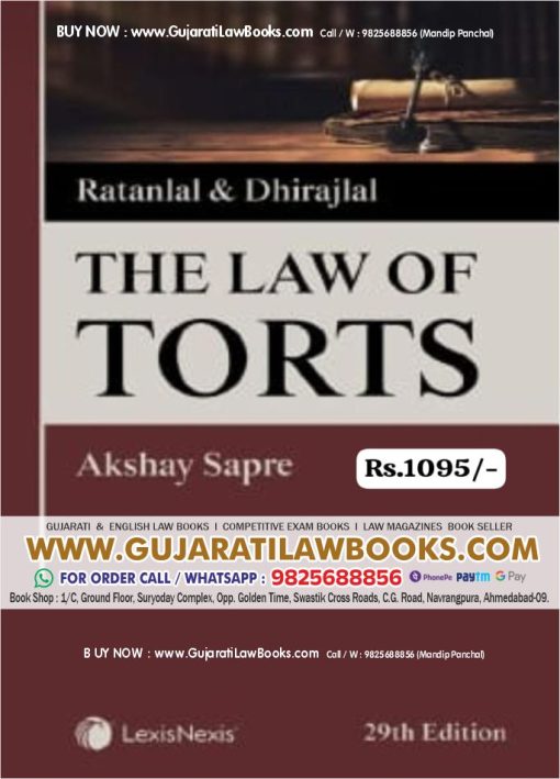 The Law of Torts by Ratanlal & Dhirajlal - Latest 29th Edition LexisNexis Universal