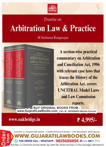 Treatise on Arbitration Law & Practice – A Critical Commentary on Part I of the Act of 1996 | M Sricharan Rangarajan | OakBridge (2 Vol. Set) Hardcover – 17 November 2023 by M Sricharan Rangarajan (Author)