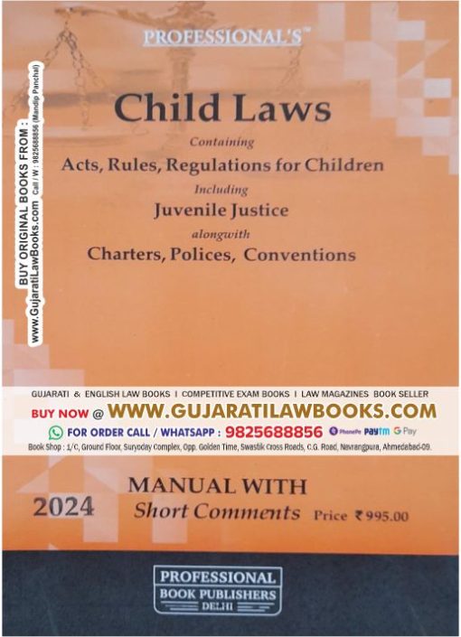 CHILD LAWS - Bare Act - Latest 2024 Edition ORIGINAL Professional Book Publishers
