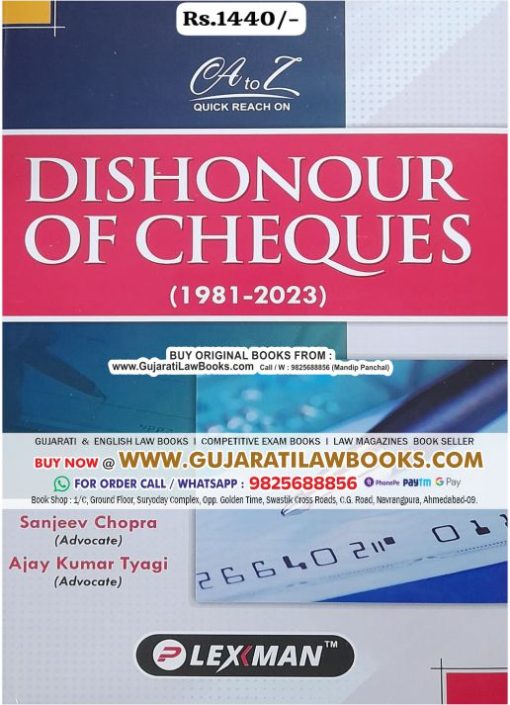 DISHONOUR OF CHEQUES (1981-2023) - LATEST 2024 EDITION LEXMAN