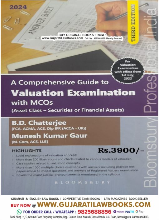 A Comprehensive Guide to Valuation Examination with MCQs - Latest 3rd Edition 2024 - Bloomsbury