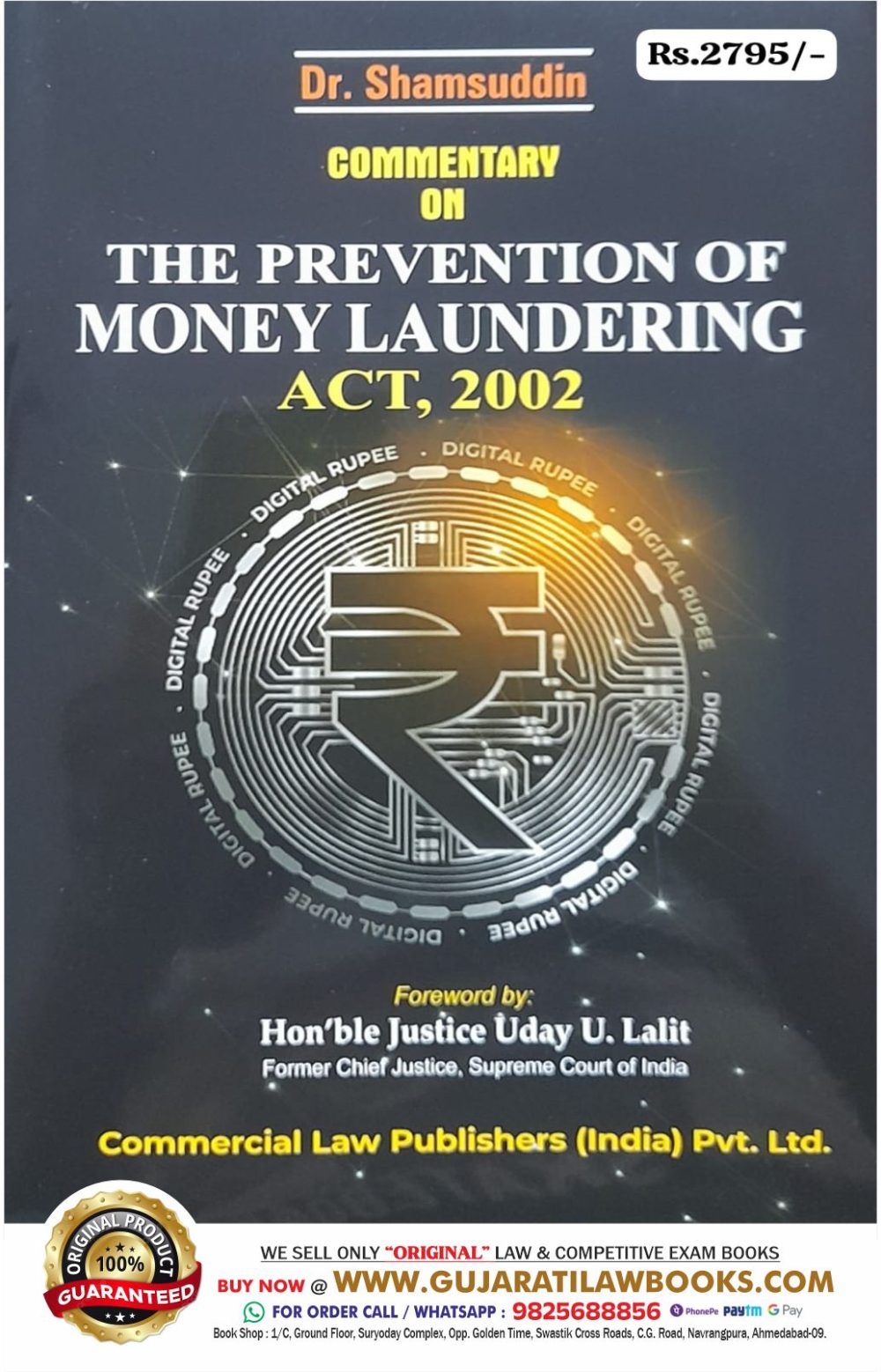 Dr Shamsuddin's COMMENTARY ON THE PREVENTION OF MONEY LAUNDERING ACT, 2002 - Latest 2024 Edition Commercial