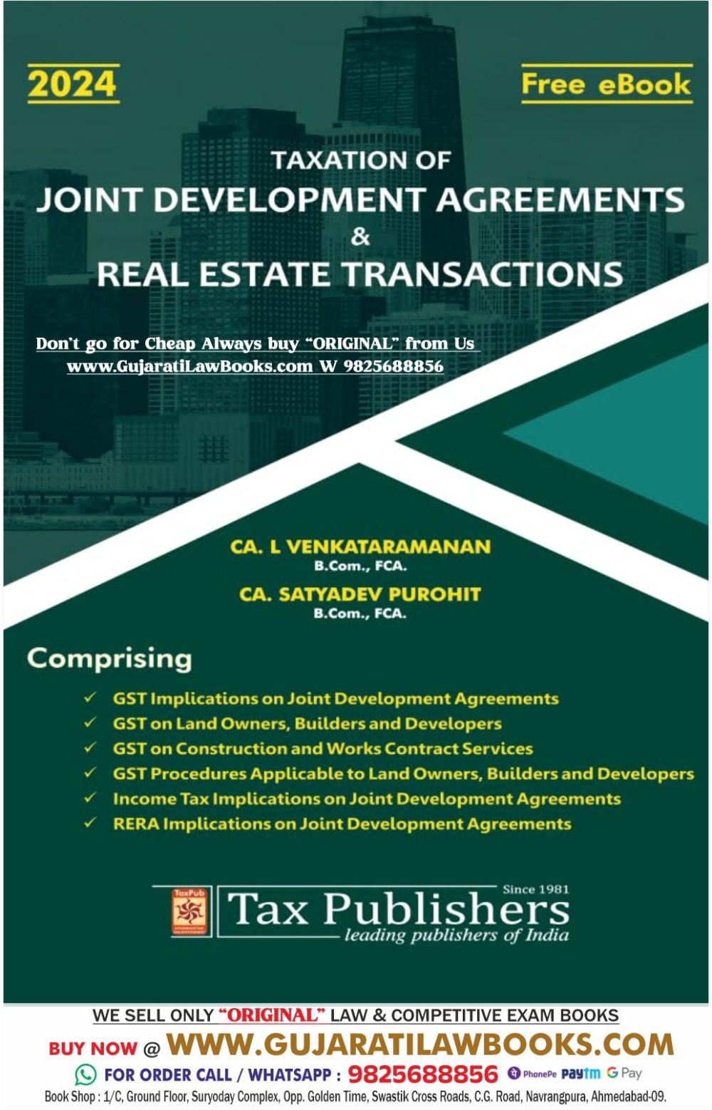 Taxation of JOINT DEVELOPMENT AGREEMENTS & REAL ESTATE TRANSACTIONS - Latest 2024 Edition Tax Publishers