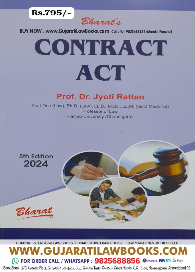 CONTRACT ACT by Prof Dr Jyoti Rattan - Latest 5th Edition 2024 Bharat