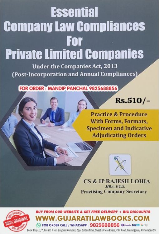 Essential Company Law Compliances For Private Limited Companies - in English - Latest April 2024 Edition