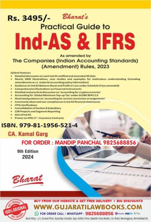 Practical Guide to Ind-AS & IFRS by CA Kamal Garg in English - Latest 9th Edition 2024 Bharat