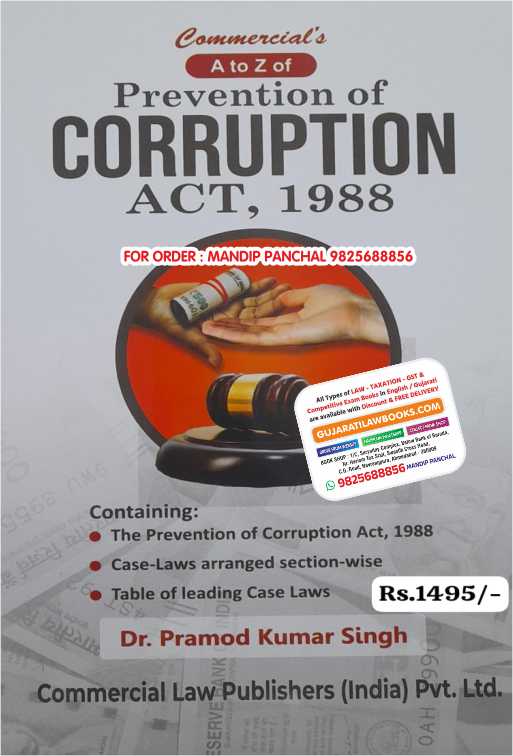 A to Z of Prevention of Corruption Act, 1988 Hardcover – 31 May 2024 by Dr. Pramod Kumar Singh (Author)