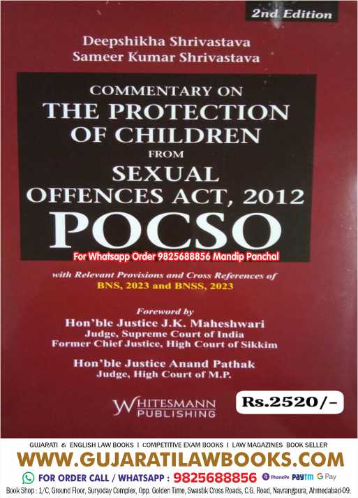 Commentary on The Protection of Children from Sexual Offences Act, 2012 POCSO in English - Latest 2024 Edition Whitesmann