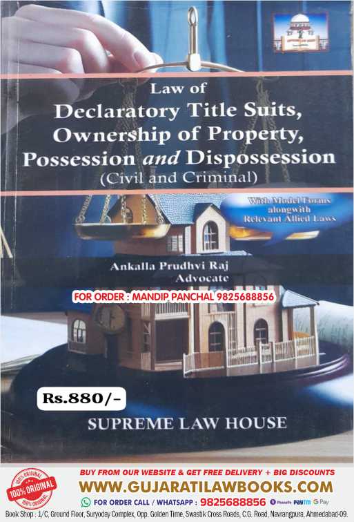 Law of Declaratory Title Suits Ownership of Property, Possession and Dispossession (Civil & Criminal) - English - SLH Paperback – 1 January 2023 by V MANOHAR C M S MURTHY, N KISHORE (Author)