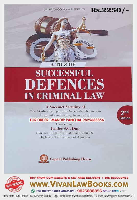 A to Z of SUCCESSFUL DEFENCES IN CRIMINAL LAW - in English - Latest 2nd Edition 2024 Capital