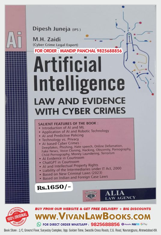 Artificial Intelligence - AI Law and Evidence with Cyber Crimes - in English - Latest July 2024 Edition Alia Law