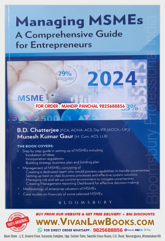 Managing MSMEs - A Comprehensive Guide for Entrepreneurs - in English - Latest 2024 Edition Bloomsbury