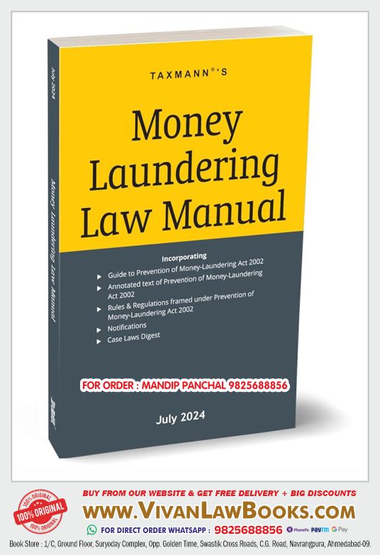 Money Laundering Law Manual Taxmann 2024