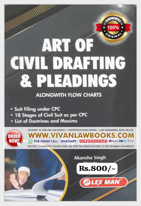 Art of Civil Drafting & Pleadings - Alongwith Flow Charts - Latest August 2025 Edition Lexman