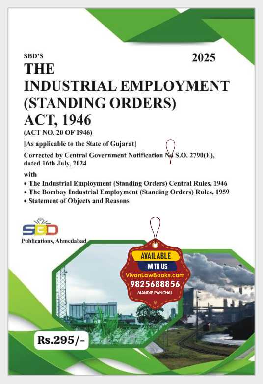 Industrial Employment Standing Orders Act 1946 - Latest August 2025 Release SBD