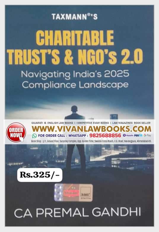 Taxmann's Charitable Trusts & NGOs 2.0—Navigating India's 2025 Compliance Landscape – Simplifies Compliance | Governance | Tax Obligations for India's Not-for-profit Sector Paperback – 2 August 2025