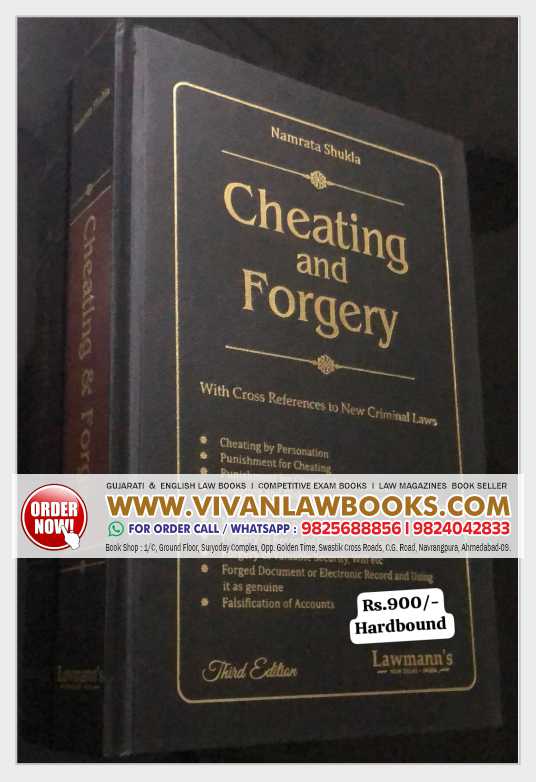 Cheating and Forgery with Cross References to New Criminal Laws by Namrata Shukla - Latest Third Edition September 2025 Release Lawmann