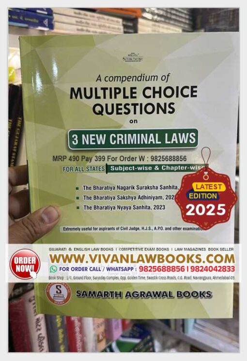 MCQs on NEW CRIMINAL LAWS BNS I BNSS I BSA - Latest 2nd Edition 2025 by Samarth Agrawal Pariksha Manthan