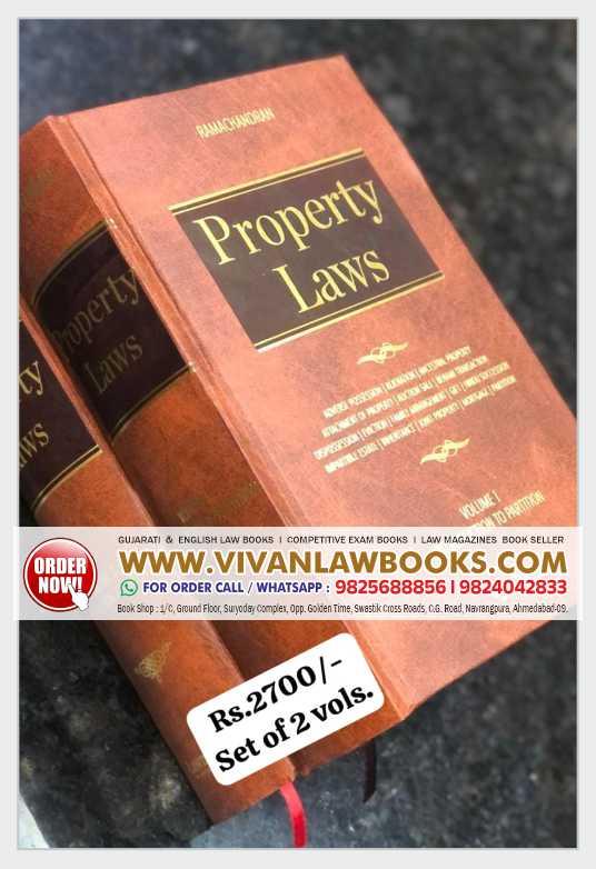 Property Laws (In 2 Volumes) by Ramchandran - Latest Setptember 2025 Release Lawmann
