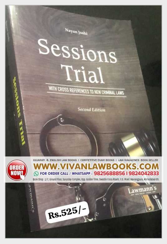 Session Trial with Cross References to New Criminal Laws by Nayan Joshi - Second Edition September 2025 Lawmann