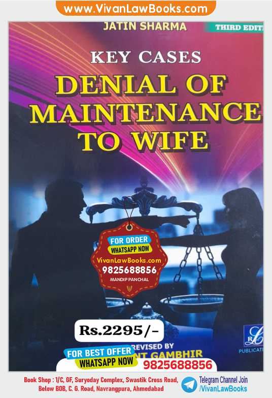 DENIAL OF MAINTENANE TO WIFE - Key Cases - by Jatin Sharma - Latest 2026 Release LRC Publication