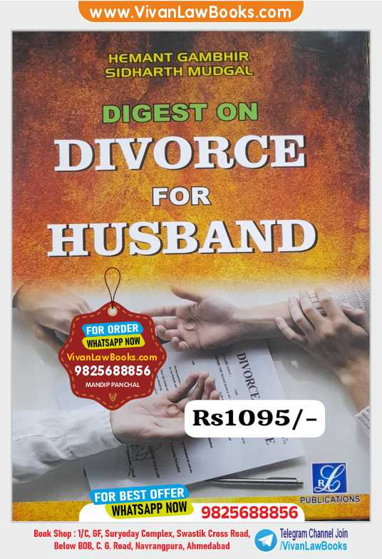 DIVORCE FOR HUSBAND - DIGEST by Hemant Gambhir & Sidharth Mudgal - Latest 2026 Release by LRC Publiation