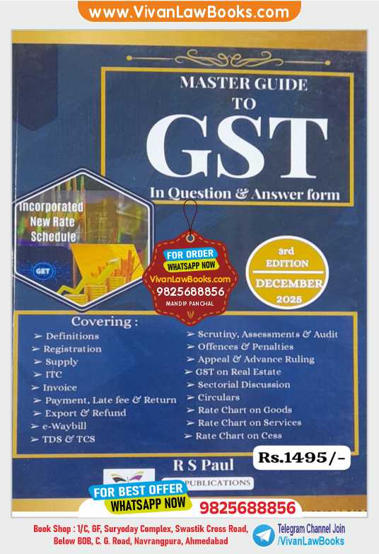 Master Guide to GST in Question and Answer Form Latest 3rd Edition December 2025