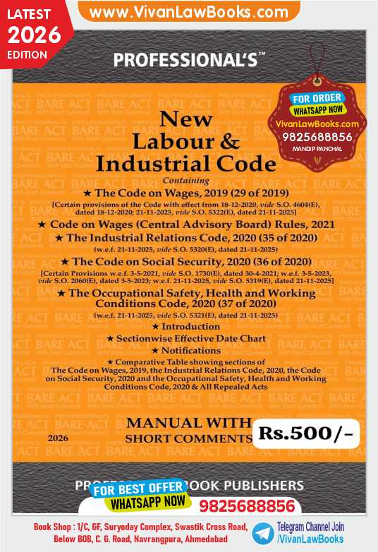 NEW LABOUR & INDUSTRIAL CODE MANUAL - Latest 2026 Edition Professional