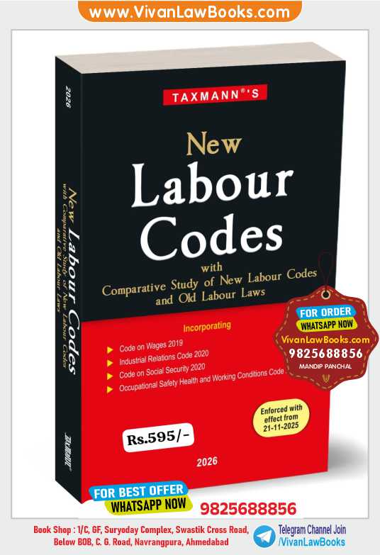 New Labour Codes WEF From 21-11-2025 - Latest 2026 by Taxmann