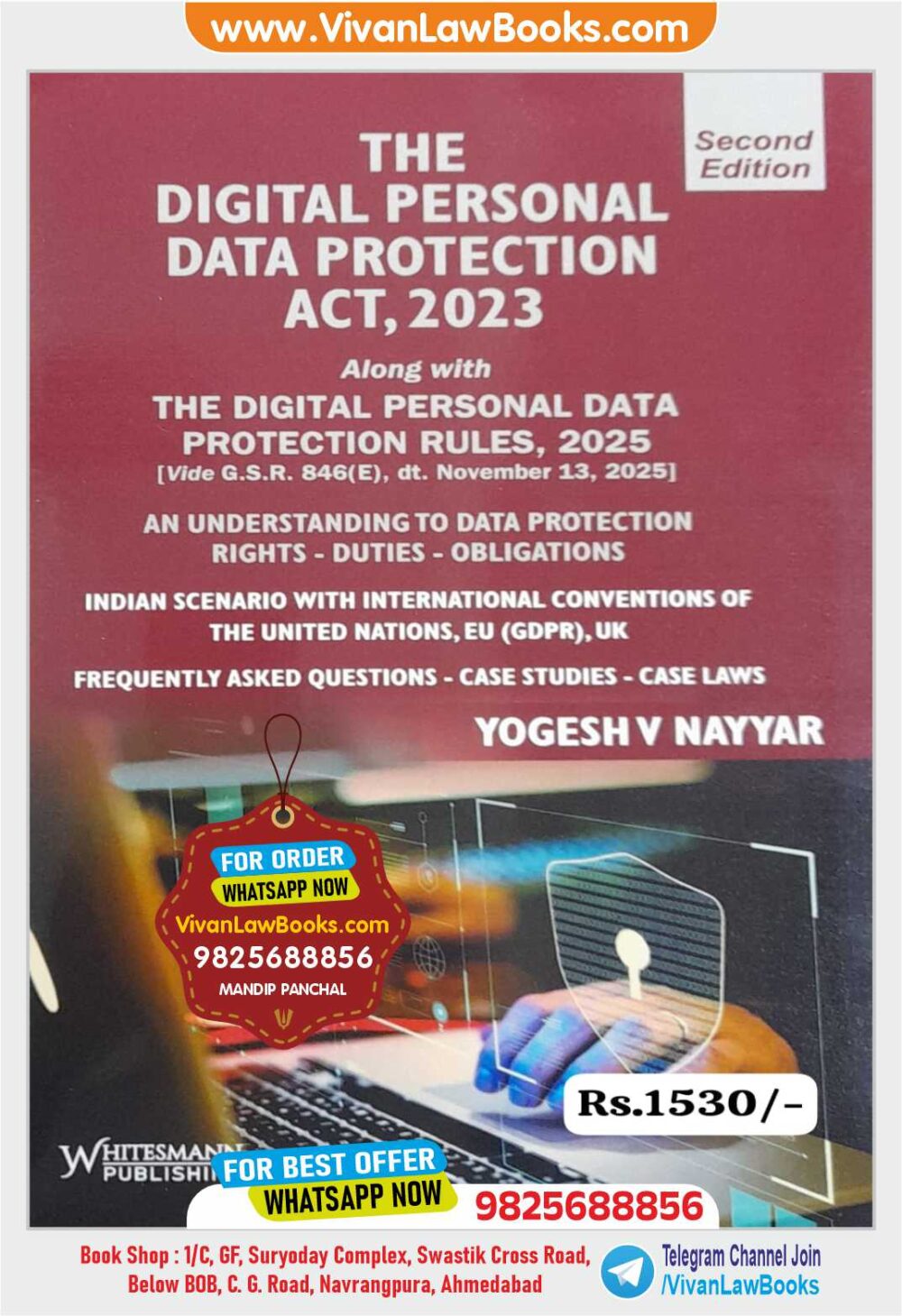The Digital Personal Data Protetion At, 2023 by Yogesh V Nayyar - Latest 2026 Release by Whitesmann