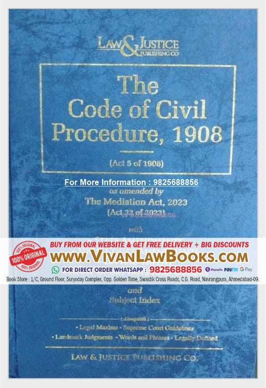 CPC - Code of Civil Procedure 1908 (Hardbound) - Latest 2026 Original Law & Justice