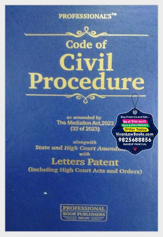 CPC - Code of Civil Procedure - with Mediation act alongwith State & High COurt Amendments with Letter Patent - Hard Bound - Latest 2026 Professional